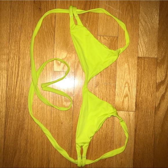 Neon green bikini top - Picture 2 of 2